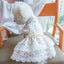 Cute Floral Puppy Dog Cat Princess Lace Dress Skirt Summer Pet Dresses for Small Dogs Poodle Pomeranian mascotas Clothes vestido