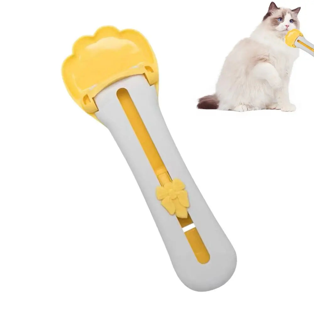 Cat Wet Food Spoon Lickable Cat Treats Dispenser Spoon Wet Treat Cat Feeder Spoon Feeding & Watering Supplies For Cats