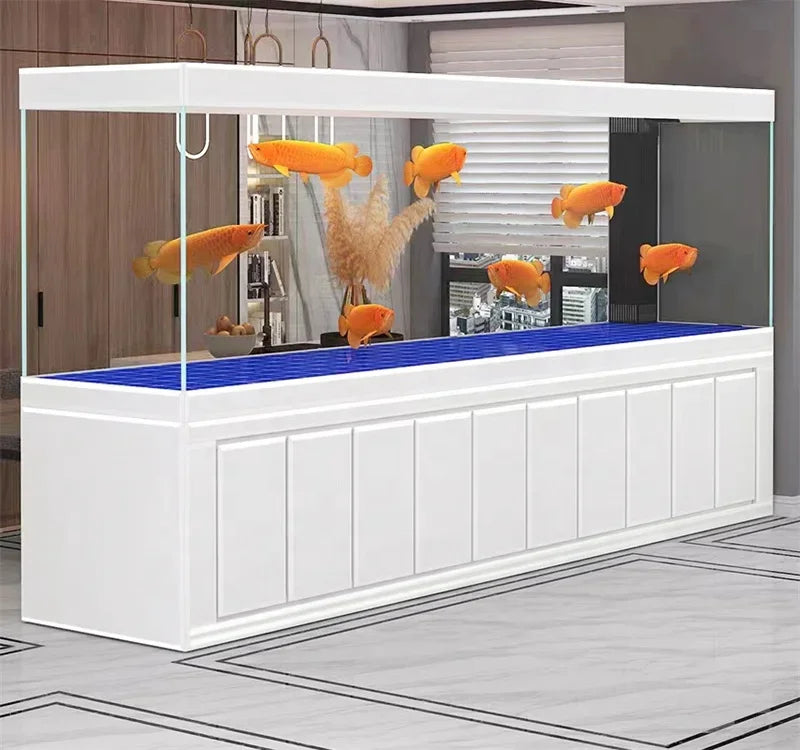 Wholesale Indoor Fish Custom Glass Aquarium Large Freshwater And Saltwater Fish Tank Full Set Frameless Fish Tank
