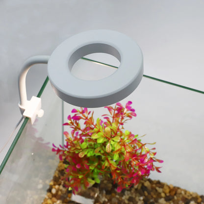 UXCELL Aquarium Light LED USB-plug Lamp with Timer 360° Rotate 3 Lighting Color Aquarium Plant Light for Fish Tank Clip-on