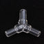 10pcs/lot 4mm TShaped Plastic Connector Aquarium Acessorios 2/3/4 ways Fish Tank Air Pump Connector Control Valve Air Pipe Tubes
