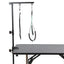 Foldable Pets Grooming Bracket Adjustable Steel Suspender Grooming Table with Sling Arm Support Dog Cat Holder for Bath Desk