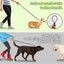 Multi-functional Dog Leash Strong and Soft Real Leather Dog Leash Adjustable Hands Free Crossbody Double Dog Leash for All Dogs