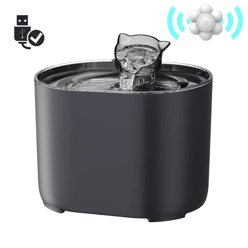 Cat Water Fountain Auto Filter USB Electric Mute Cats Dog Drinker Bowl Recirculate Filtring Drinker for Cats Pet Water Dispenser