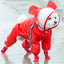 Small Dog All-Body Waterproof Raincoat Funny Animal Shaped Pet Puppy Raincoat Dog Rain Coat Hooded Clothing Outdoor Reflective