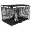 Dog Cage Cover Silver Coated Oxford Cloth Dog Kennel Cover Breathable Double Door Cage Cover Crate Cover With Ventilation