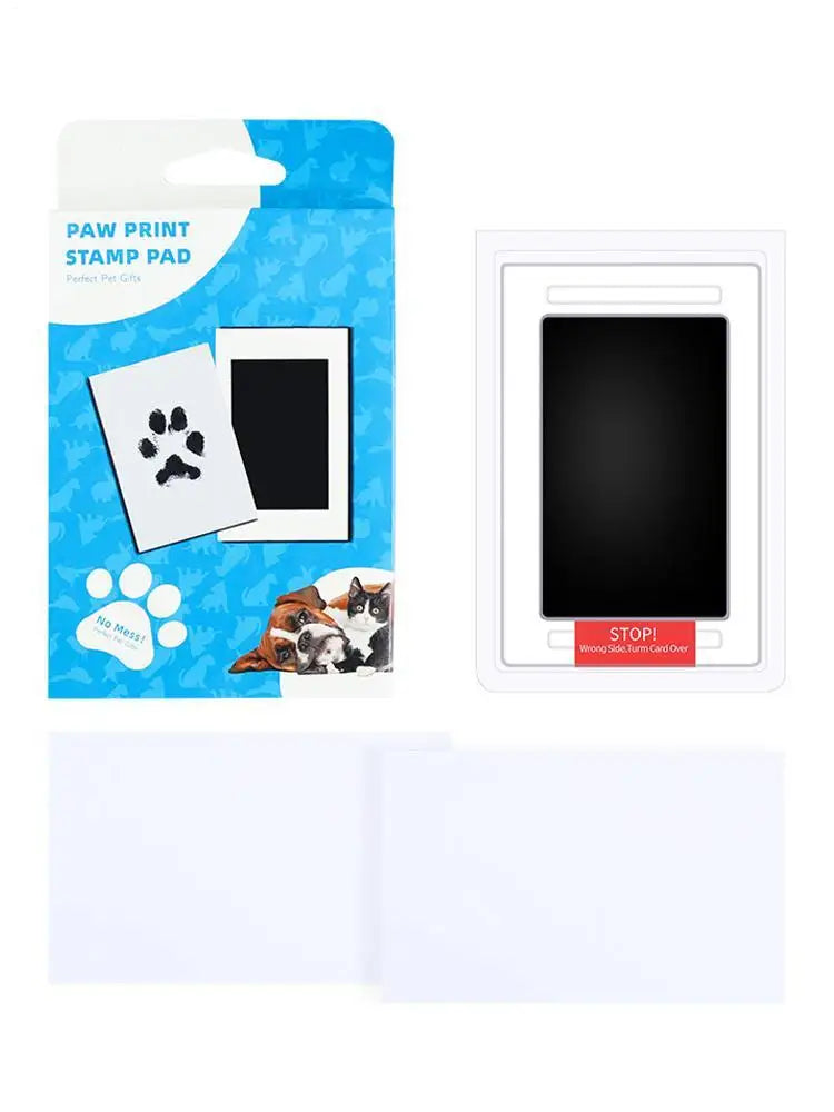 Pet Handprint Footprint Kit Clean Touch Baby Foot Printing Kit Keepsake Pawprint Maker Safe Non-toxic Inkless Inkpad Kits