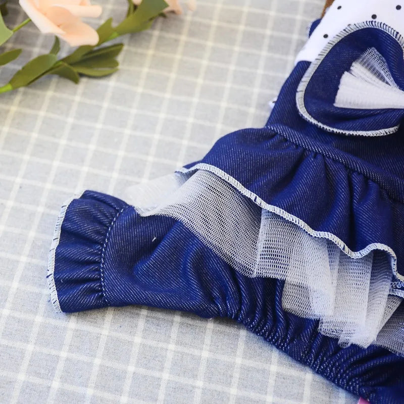 Dog Jumpsuit Skirt Yorkie Chihuahua Maltese Poodle Bichon Puppy Fashion Costume Small Dog Clothes Pants Dress Pet Outfit Tutu