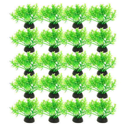 UXCELL 10/20 Pcs Aquarium Artificial Plastic Plants Water Weeds Ornament Fish Tank Plant Flower Grass Decoration Accessories