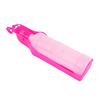 Outdoor Travel Dog Water Bottle for Walking Portable Dog Water Dispenser Pet Drink Cup with Rotatable Clamshell Sink 250ml 500ml