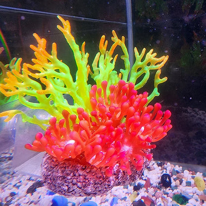 Artificial Silicone Underwater Coral Aquarium Fish Tank Simulation Decoration Aquarium Backgrounds Plants Water Grass Decora