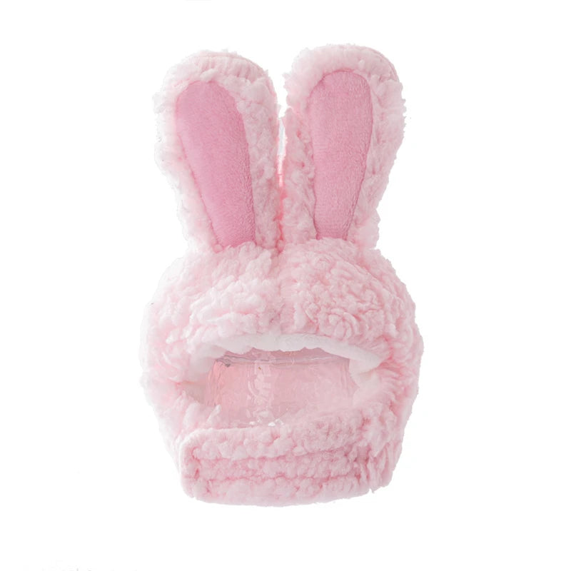 Plush Rabbit Ears Pet Dog Accessories Cosplay Cat Hat Winter Lovely New Year Christmas Puppy Headgear Soft Velvet Pet Supplies