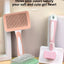 Pet Combs Self-cleaning Key Fading Comb Knots Removing Hair Massage Comb Cat and Dog Universal Easy To Clean