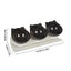 Dog Bowls Elevated Anti-Vomit Tilted Water And Food Feeder With 3 Dishes Pet Feeding Accessories For Cat And Dog Bowls For Dry