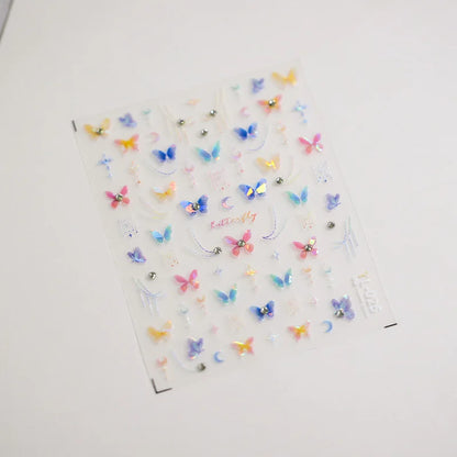 1pcs Cute Cat Claw 3D Jelly Relief Nail Stickers 3D Adhesive Stickers For Nails DIY Japanese Kawaii Slider Nail Art Decorations