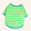 Stripe Dog T-shirt for Small Medium Dogs Cats Puppy Short Sleeve Cotton Shirt Pet Dog Summer Clothes French Bulldog Terrier