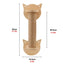 Wall Mounted Solid Wooden Cat Climbing Frame with Sisal Scratching Post Rope Ladder Double Jumping Platform Furniture