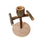 Natural Wood Toy Pet Parrot Raw Wood Stand With wooden feeding bowl Rack Squirrel Bird Hamster Branch Perches Chew Bite Toys