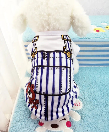 Wholesale Small Pet Dog Clothes Vest Down Jacket Cartoon Cute Chihuahua Tshirt Puppy Yorkshire Terrier Puppy Bulldog Ropa Perro