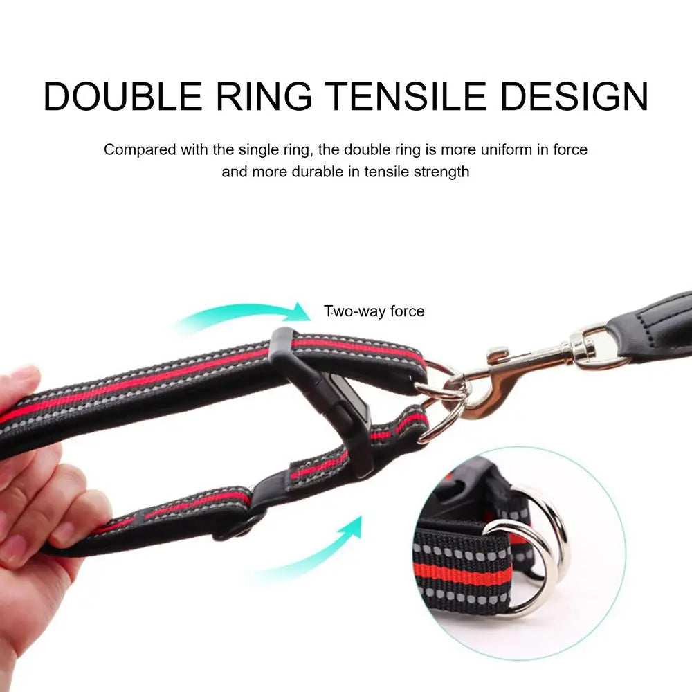 Reflective Dog Collar Adjustable Neck Collars With Rope Kit For Pet Puppy Weatherproof Dog Collar Padded Suitable Puppy Collar