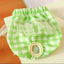 Floral Pet Dog Physiological Pants Cute Plaid Dress Lace Female Teddy Yorkshire Cats Shorts Breathable Cotton Small Dog Clothes