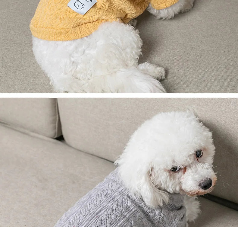 Winter Dog Sweaters For Small Dogs Sweater For Cat Chihuahua Clothing Bulldog French Sweater Pet Puppy Clothing York Cat Jumper