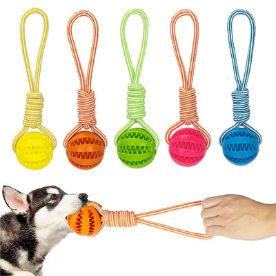 Dog Hemp Rope Toy With Ball