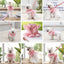 Pink Flower Puppy Harness Mesh Breathable Small Girl Dog Cat Vest Harness Cute Doggy Lace Dress Harness with Leash for Walking