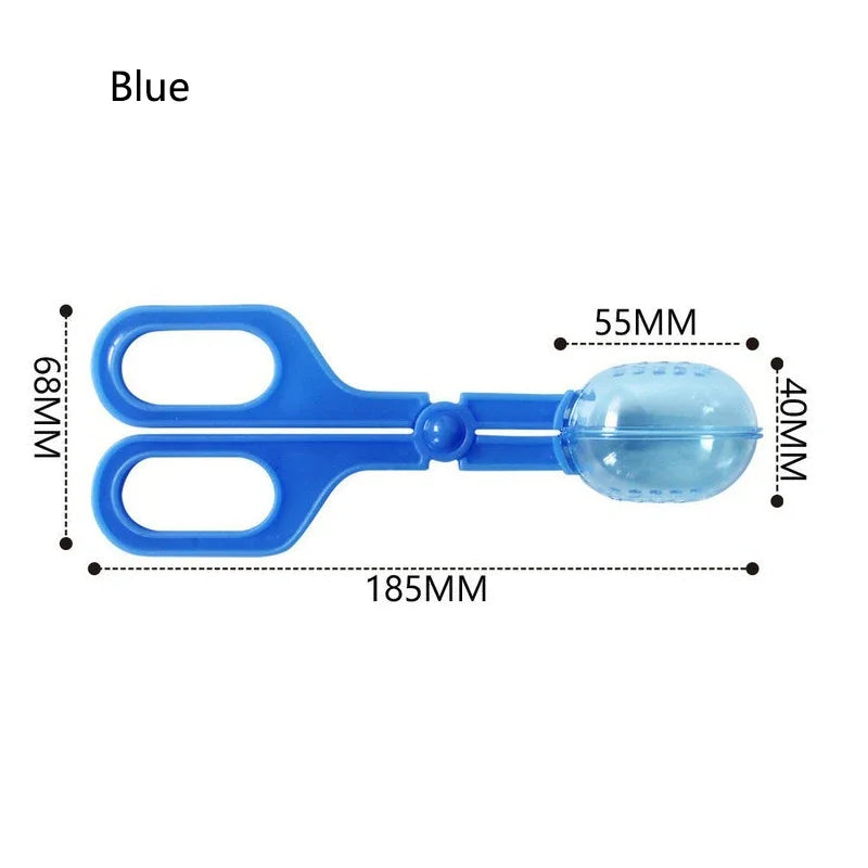 Aquairum Reptile Clip Transparent Tongs Lizards Tortoise Spider Reptile Bread Worms Cleaning Tool Pet Raising Feeding Accessory