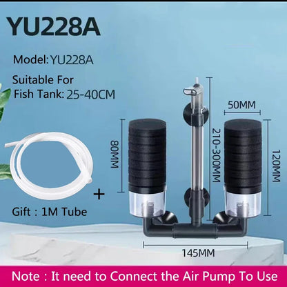 Aquarium Spong Filter for Aquarium Fish Tank Air Pump Skimmer Biochemical Sponge Filter Aquarium Bio Filters Filtro Aquario New