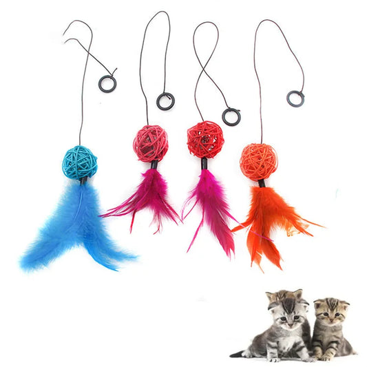 Cat Toy Cat Teaser Sticks Ring Cat Toys Rattan Ball Badminton Cat Cat Toys Cat Chewing Toys Funny Cat Stick Cat Cat Supplies