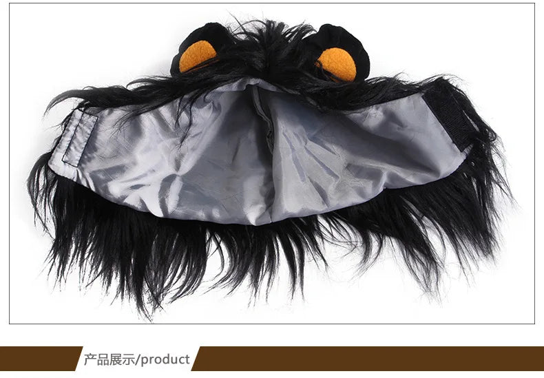 Pet Dog Halloween Costume  Cosplay Lion Headgear Dog Costumes for Small Dogs Cat Wig Hat Headdress Pet Supplies
