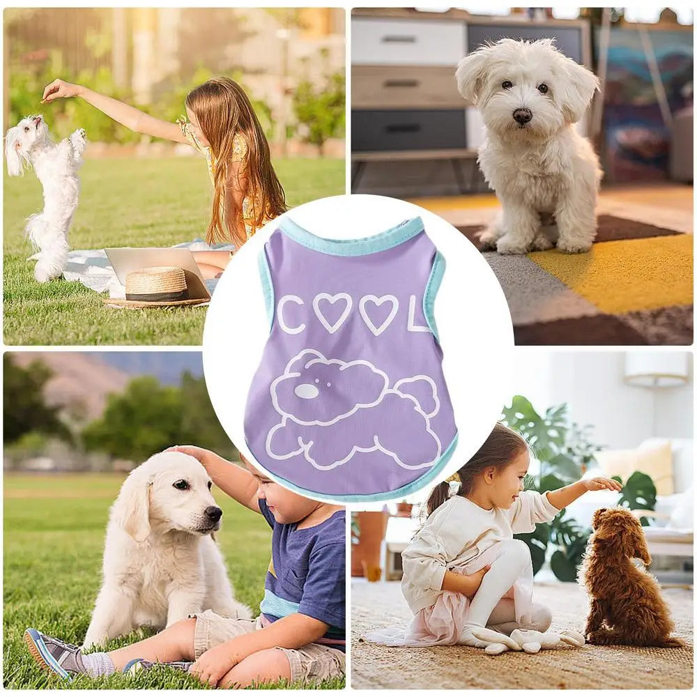 Female Dog Clothes Breathable Soft Dog Shirt Comfort Cooling Vest For Dog Small Dog Shirt Chihuahua Clothes For Daily Wear