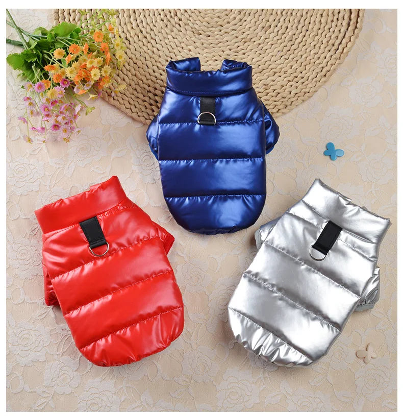 Waterproof Jacket for Small Dog Clothes for York Coat for Little Dog Hoodie for Chihuahua, Pet Products Dog Leash Winter