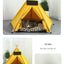 Pet Teepee Tent for Cats and Dogs Portable Removable Washable Dog House Indoor Puppies House with Cushion and Blackboard Cat Bed