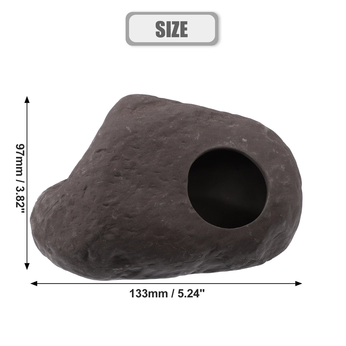 UXCELL Aquarium Hideaway Rock Cave Decoration Parts Resin Fish Shrimps Shelter Pottery House Canister Fish Tank Accessories