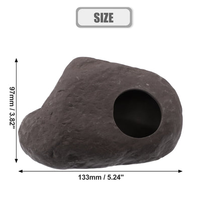 UXCELL Aquarium Hideaway Rock Cave Decoration Parts Resin Fish Shrimps Shelter Pottery House Canister Fish Tank Accessories