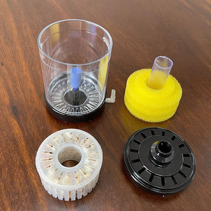 Aquarium Fish Poop Stool Toilet Manure Suction Filter Collector Fish Tank Biochemical Sponges With Media Balls Oxygen Increasing