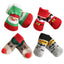 4pcs/Set Dog Shoes For Small Dogs Anti Slip Cat Socks For Cat Cute Dog Socks Pet Chihuahua Dog Clothes Christmas Dog Accessories
