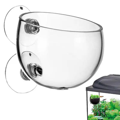 Aquarium Plant Holder Clear Aquarium Tank Live Plant Pot Aquatic Planter With Suction Cups Red Shrimp Live Plants Fish Tank