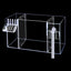 Fish Tank External Filter Box Acrylic Filter Dry and Wet Separation 4 in 1 Small Silent External Suspend Aquarium Drip Overflow