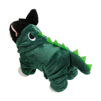 Winter Jacket For Dog Small Dog Coat Dinosaur Dogs Costume Christmas Outfit For Pet Medium Dogs Clothes Chihuahua Puppy Sweater