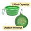 Collapsible Silicone Dog Food Water Bowl Cute Christmas Pet Bowl Outdoor Travel Portable Folding Supplies Dishes with Carabiner