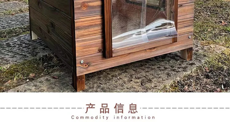 Rural Kennel Outdoor Kennel Rainproof Waterproof Rural Outdoor Kennel Courtyard Pet Small House Villa Four Seasons Pass