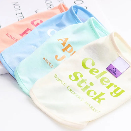 Summer Dog Vest Puppy Clothes for Small Dog Pet Solid Shirt Small Dogt Shirt Chihuahua Bichon Dog Undershirt Girls Dog Costume