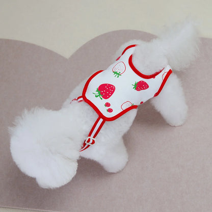 Reusable Female Dog Diapers with Adjustable Suspender for Small Medium Dogs, Washable Puppy Onesie Sanitary Physiology Panties