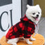 Plaid Dog Hoodie Pet Dog Clothes Sweaters With Hat And Pocket Design Autumn Winter Windproof Dog Clothing For Small Medium Dog