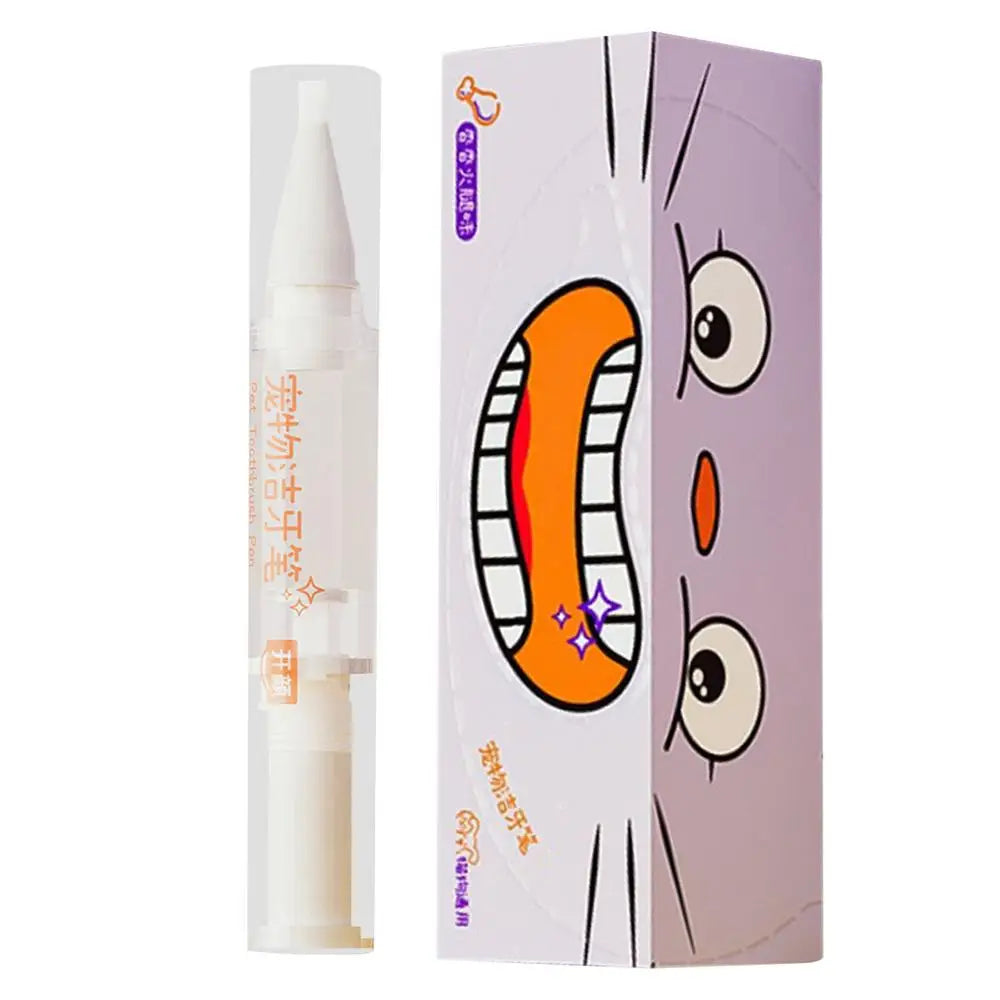 Pet Teeth Cleaning Pen Cat/Dog Tooth Whiten Pen Pet Grooming Toothbrush Cleaning Kit Fresh Breath Soft Bristles Pet Toothbrushes