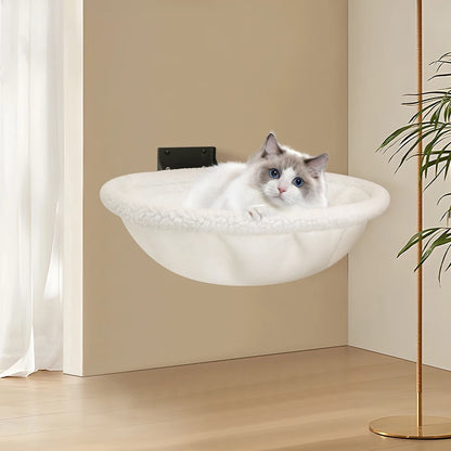 20KG Cat Hammock Hanging Bed For Cat Foldable Wall Mounted Thickened Soft Comfort Warm Nest For Winter Cat Sleeping Leisure Time