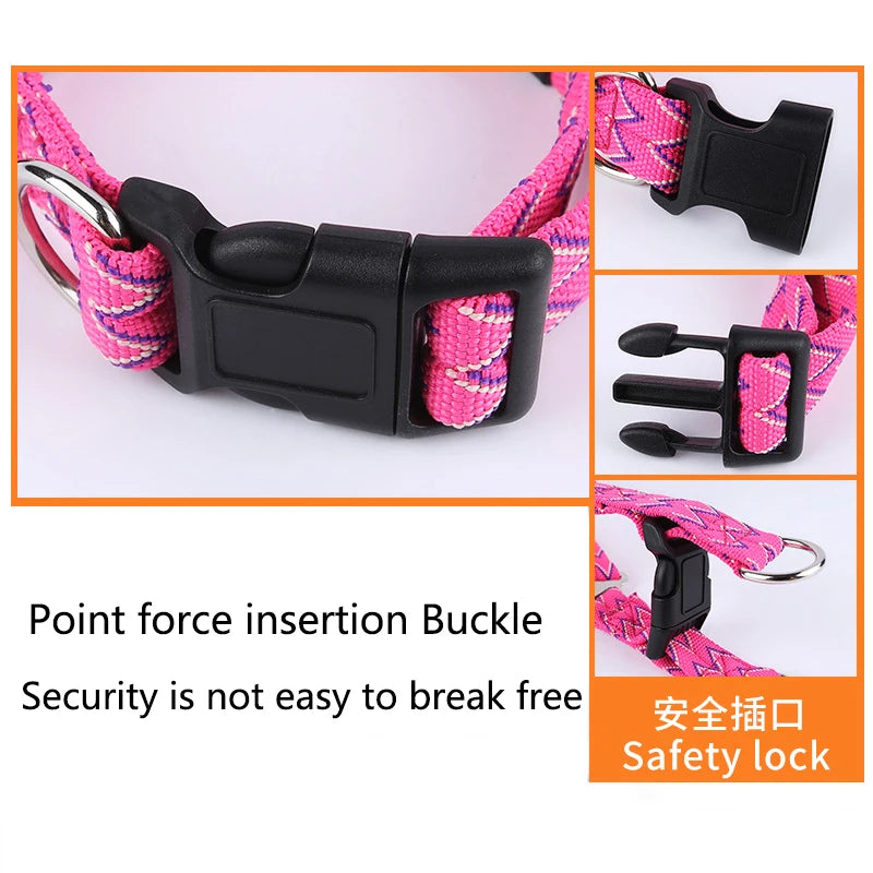 Anti Explosion Pet Nylon Leash Dog Harness Small Medium Dog Vest Safety Lead Walking Running Leash Durable Traction Rope 120CM